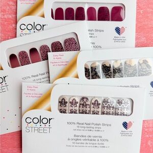 Color Street Nail Polish Strips Floral & Lace Bundle